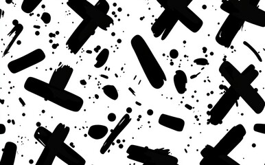 Diagonally positioned pluses form a modern, minimalist decorative pattern with crosses, showcasing a simple geometric design.