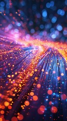 Dazzling cosmic burst of energy and motion   a futuristic luminous explosion in a vibrant array of colors creating a visually captivating and mind bending spectacle