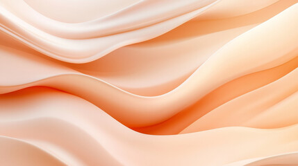 Soft, flowing waves in warm peach tones create serene and calming background. Ideal for design projects or digital art