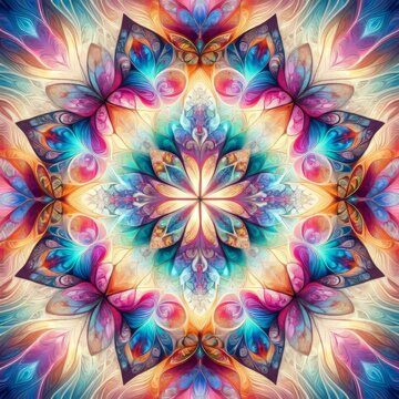 Kaleidoscope Butterflies Symmetrical patterns formed by butterfl