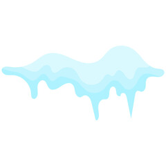 Snowballs and snowdrifts set. Winter decoration element. Snowy elements on winter background.