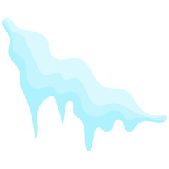 Snowballs and snowdrifts set. Winter decoration element. Snowy elements on winter background.