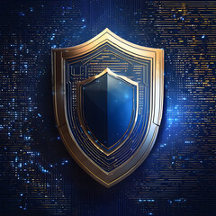Fototapeta premium Digital Data Protection Shield