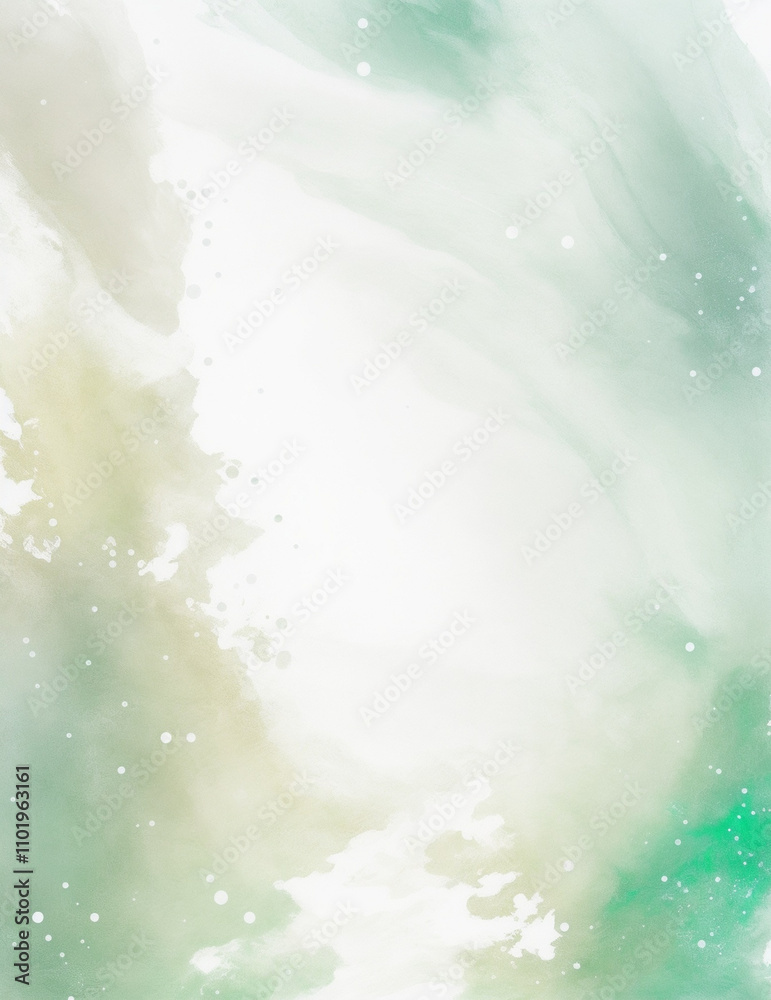 Wall mural abstract background - abstract white and light green background - generative ai