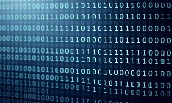 Abstract Digital Binary Code Background