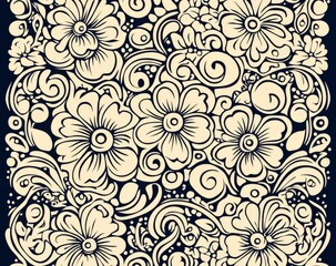 Paisley floral pattern in vibrant colors, textile fragment, royal India