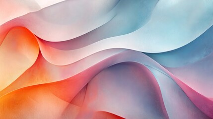 Abstract pastel background with flowing shapes and geometric pattern
