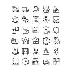 Minimalist Icon Design Collection for Digital Interfaces