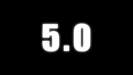 Countdown timer clock number.