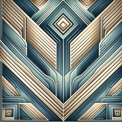 Art deco geometrics Sleek symmetrical patterns inspired by water