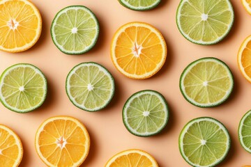 Fototapeta premium set of citrus fruit