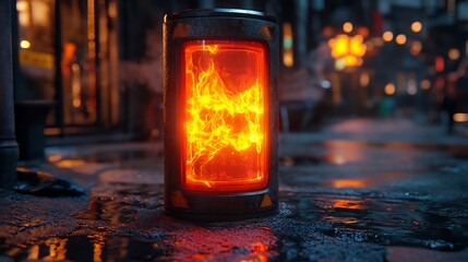 Recharging Energy Progress Bar with Battery Icon Symbol