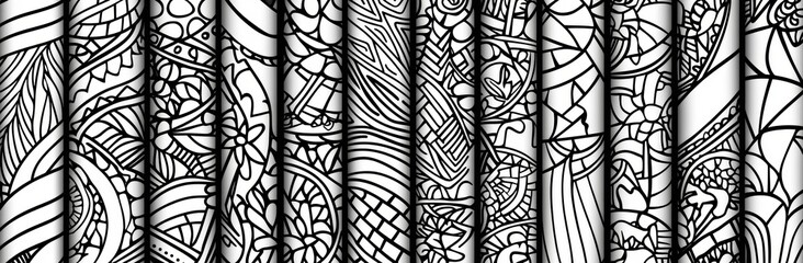 A collection of hand-drawn hatching textures, encompassing crosshatch, wood, rain, and stippling. The design includes freehand stroke doodles and modern pencil illustrations.