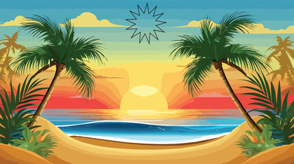 Obraz premium Summer t-shirt design