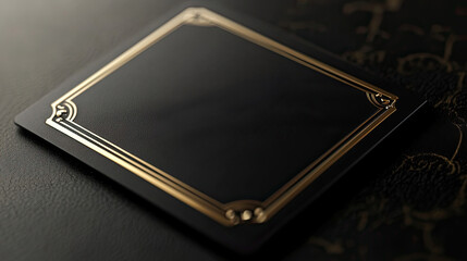 Elegant Black And Gold Luxury Membership Card