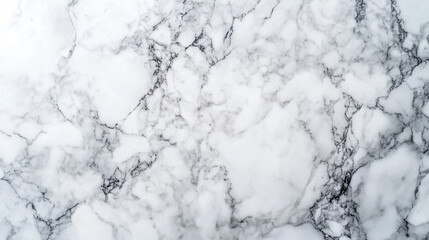 Elegant white marble surface with gray veining showcasing natural patterns and textures