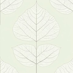 Obraz premium A modern botanical pattern showcasing golden branches and leaves against a transparent background.
