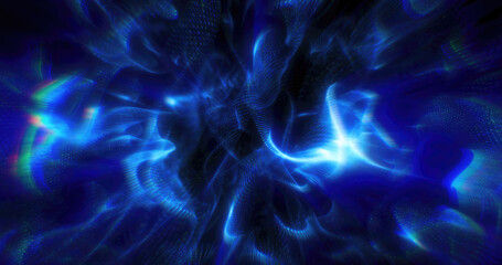 An abstract, ethereal blue and black swirl pattern, creating a sense of mystery and depth, ideal for use in futuristic, sci-fi, or tech-related visual projects