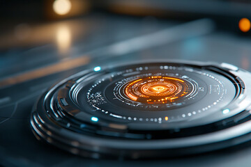 Quantum code breaking holographic interface advancements in technology futuristic environment dynamic viewpoint