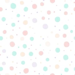 Pastel Circles Seamless Pattern Graphic Design