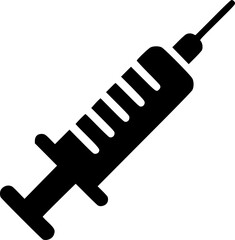 Realistic Syringe Graphic for Healthcare-Themed Artwork