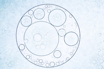 Close-up macro science bubbles,Macro close up of soap bubbles look like scientific image of cell...