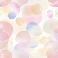Delicate Pastel Circles Pattern Background