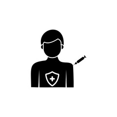 People icon, medical check up icon style graphic design vector, Medical and Healthcare web icons