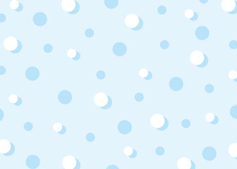 ドット柄のかわいい背景イラスト　水色