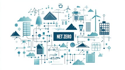 graphic resource for net zero
