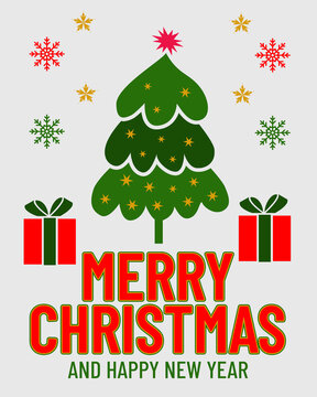 Merry Christmas Greeting Card 