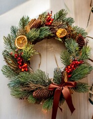Christmas fir wreath