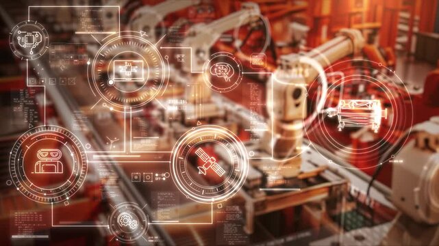 Automation and remote control managing industrial robots in a factory