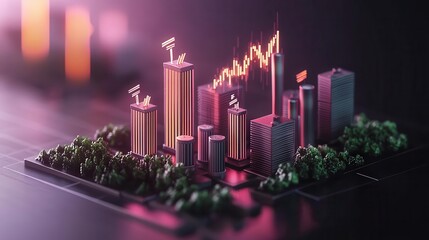 Financial dashboard with solar energy stocks highlighted, upward trend in dividends