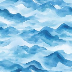 Fototapeta premium Abstract Watercolor Mountain Landscape