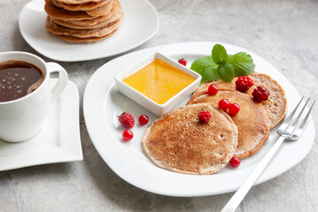 Gluten-free buckwheat pancakes - healthy and wholesome food