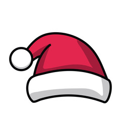 Christmas Santa Claus Hats. A festive Santa hat. 