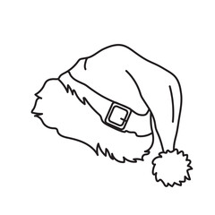 Christmas Santa Claus Hats. A festive Santa hat. 