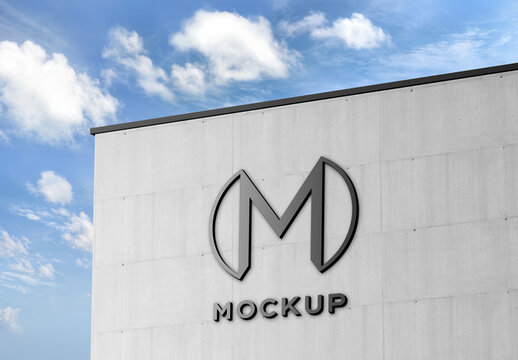 Logo Mockup in Building