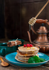 Gluten-free buckwheat pancakes - healthy and wholesome food