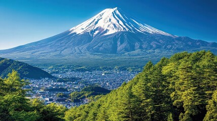 Naklejka premium fuji mountain