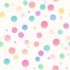 Pastel Rainbow Bubbles Background