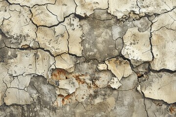 Fototapeta premium Surface wall concrete pattern for vintage background with rusty damage.