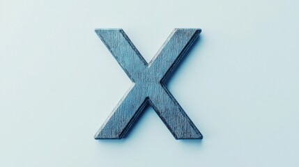 Obraz premium Elegant x typography in modern design minimalist environment clean view