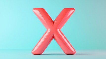 Fototapeta premium Bold x typography modern design studio graphic art minimalist vibrant