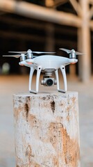 Drone delivery Landing on the Pillar