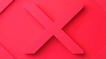 Obraz premium Dynamic red typography design modern workspace graphic art contemporary