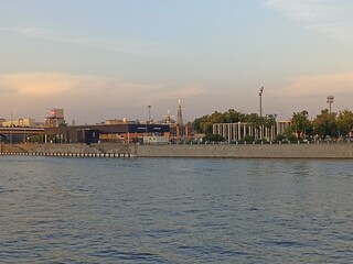 Naklejka premium view of the neva river