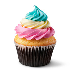 Close-up of a Cupcake with a Swirl of Buttercream