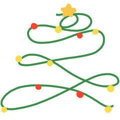 christmas tree with balls